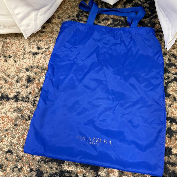 Aquazzura ‘Belgravia’ Two-Tone Snakeskin Ankle-Tie Flats Size 11 ASO Duchess Meg - Picture 3 of 16